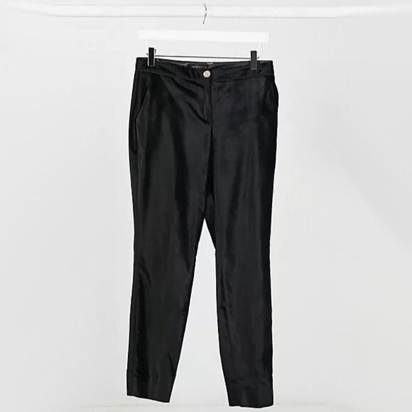 NWT Ted Baker silver grey velvet-like braided cord detail trousers - Picture 13 of 16